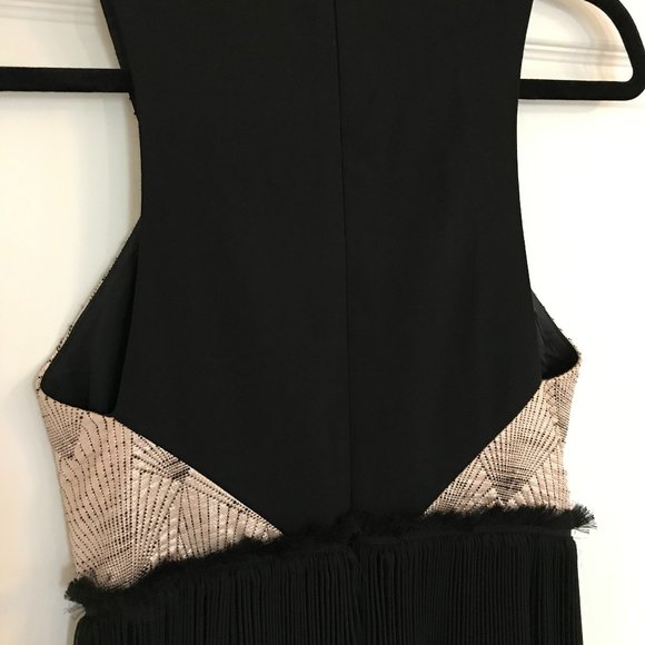 Anthropologie Gold/Black Geometric Cocktail Dress - Picture 6 of 6